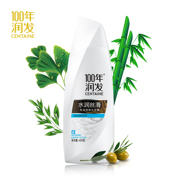 100年润发水润丝滑洗发露400g百年润发改善干枯毛糙滋润秀发正品