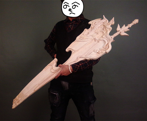 【阿洛】cos道具 剑网三 长歌门 琴中剑 95cw 青玉流 木胚现货
