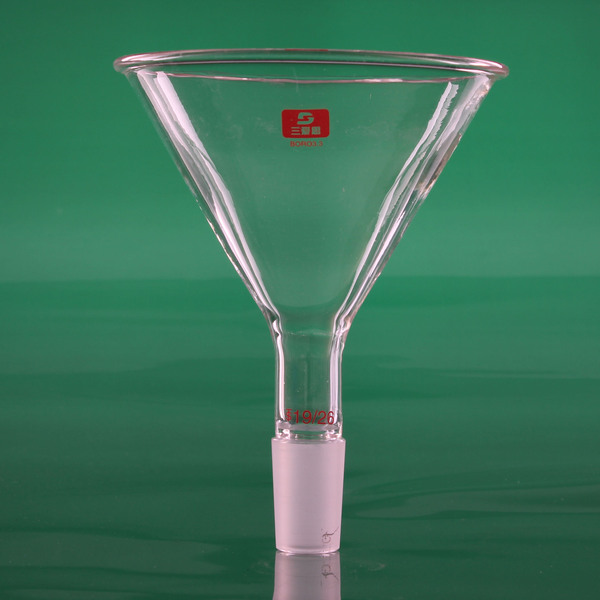 三爱思 加料漏斗100mm19/26 加液进料更方便 高硼矽加厚 正品热销