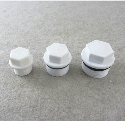 塑料ppr六角堵头 外丝外牙 带边 试压堵头 丝堵 4分6分1寸批发