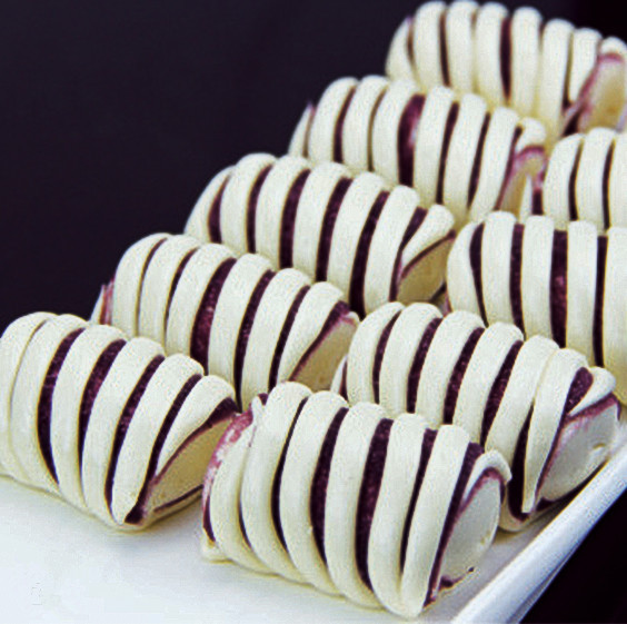 标点紫薯卷 馒头 紫薯包 方便速冻面食广式糕点 健康早点10只装