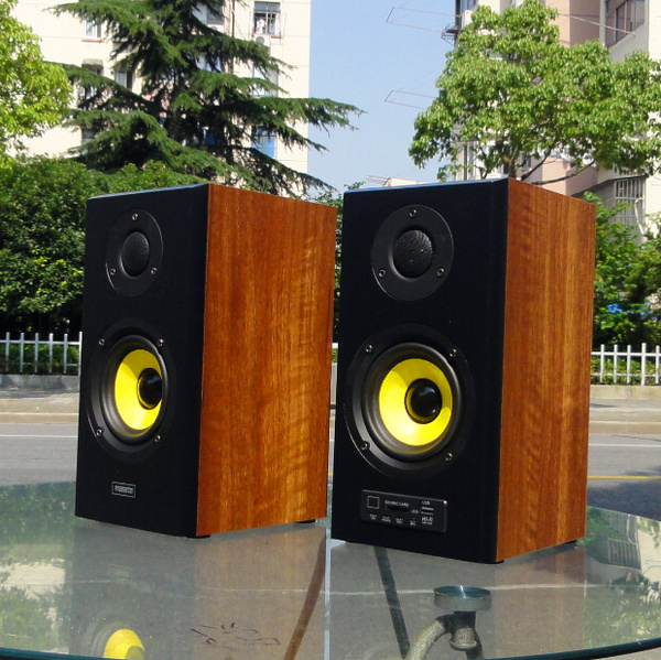 万利达/malata多功能有源音箱2.0木质hifi书架箱电脑手机电视音响
