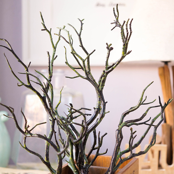 仿真文艺树枝叉 复古做旧塑料树杈假树枝桠树杈 仿真花材料
