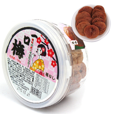 日本进口零食 一口梅 原味梅干 酸梅干 冲绳特产 开胃消食120g