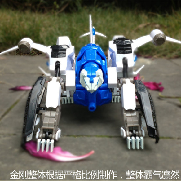 儿童玩具男孩礼物神兽金刚天神地兽银天虎变形机器人合体金刚机甲