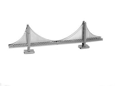 特价秒杀爱拼 全金属不锈钢diy拼装模型3d纳米立体拼图 金门大桥