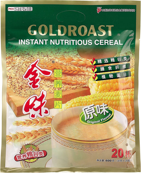 新加坡金味营养麦片 原味麦片20包/袋600克 多地区3袋包邮