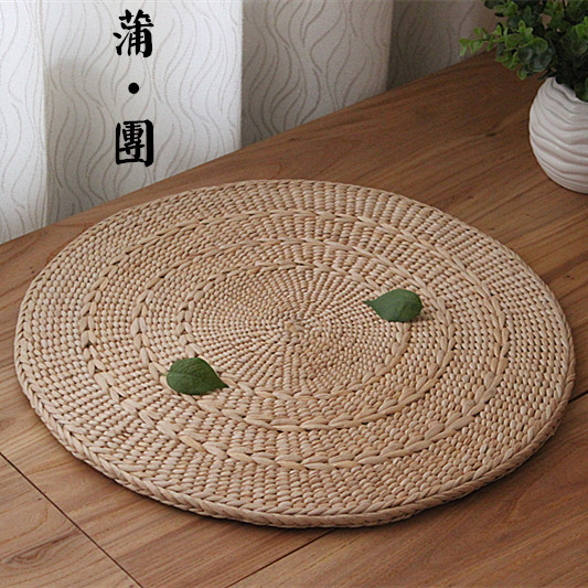 日式榻榻米蒲草编坐垫 蒲团垫子禅修垫打坐瑜伽拜佛垫手工飘窗垫