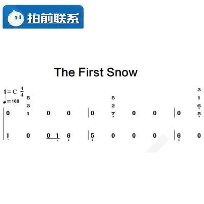 the first snow 初雪 exo c调有试听 钢琴双手简谱 共10页