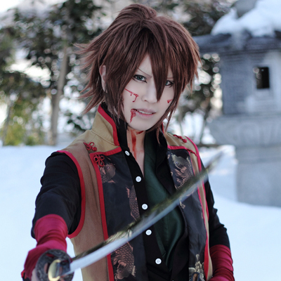 【萌神派】薄樱鬼 冲田总司 木之本桃矢 棕色收脸反翘cosplay假发
