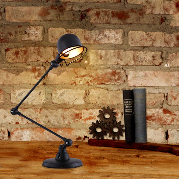 设计师loft 美式复古工业风卧室床头创意长机械手臂工作台灯