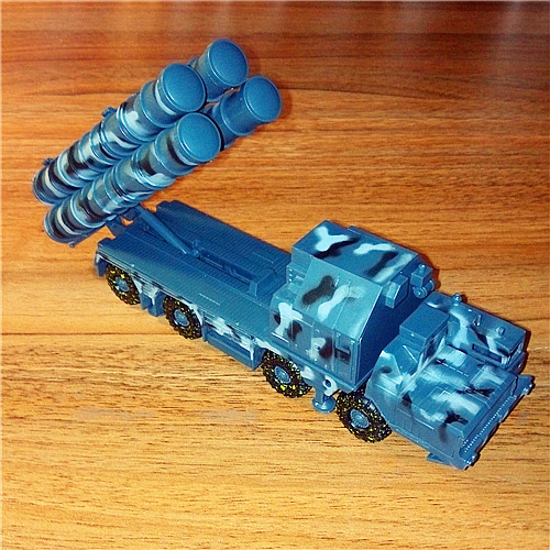 包邮4d 最新款拼装模型s300地空导弹车模型军事模型1:72 拼装