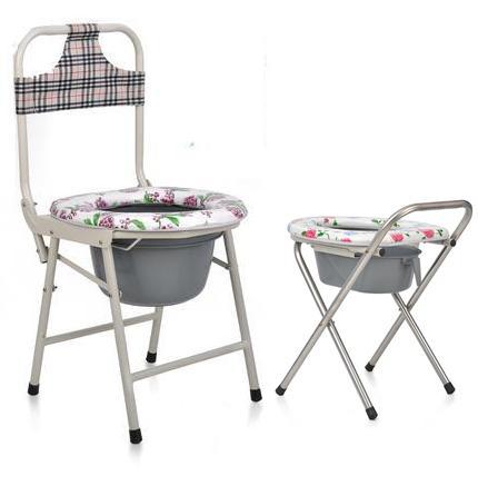 不锈钢坐便椅 老人儿童辅助靠背坐便凳 孕妇坐便器 加厚 四脚浴凳