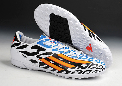小李子正品battle pack adizero f50梅西猎鹰白黑蓝碎钉足球鞋