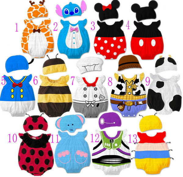 天天特价卡通动物纯棉造型连体衣全棉哈衣爬宝宝婴儿衣服装hx179