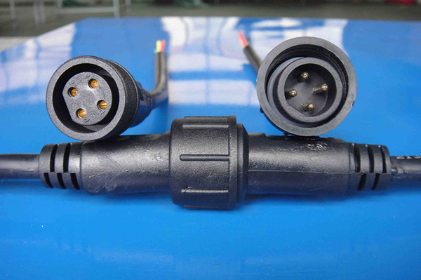 加大号防水插头公母快速对接30a234芯大功率连接器 led室外灯电源