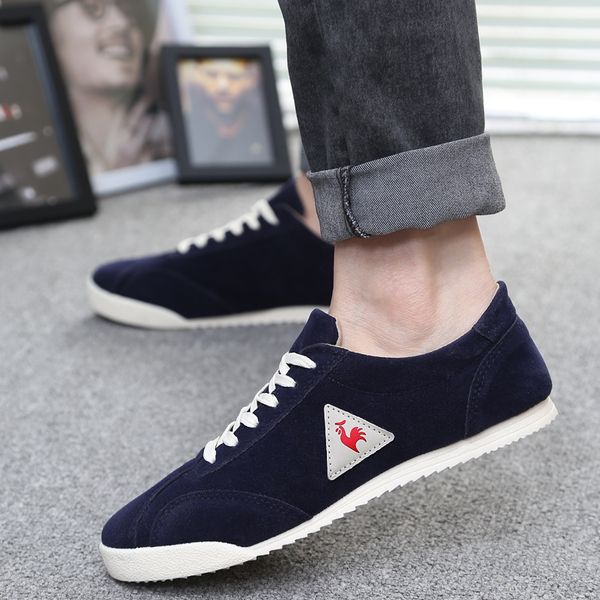 秋款青春百搭休闲鞋韩版时尚公鸡头低帮休闲男鞋男士单鞋板鞋a19