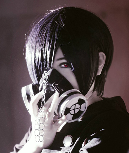 【元气兔cosplay假发】蓝黑混色msn persona3主人公 雾岛董香