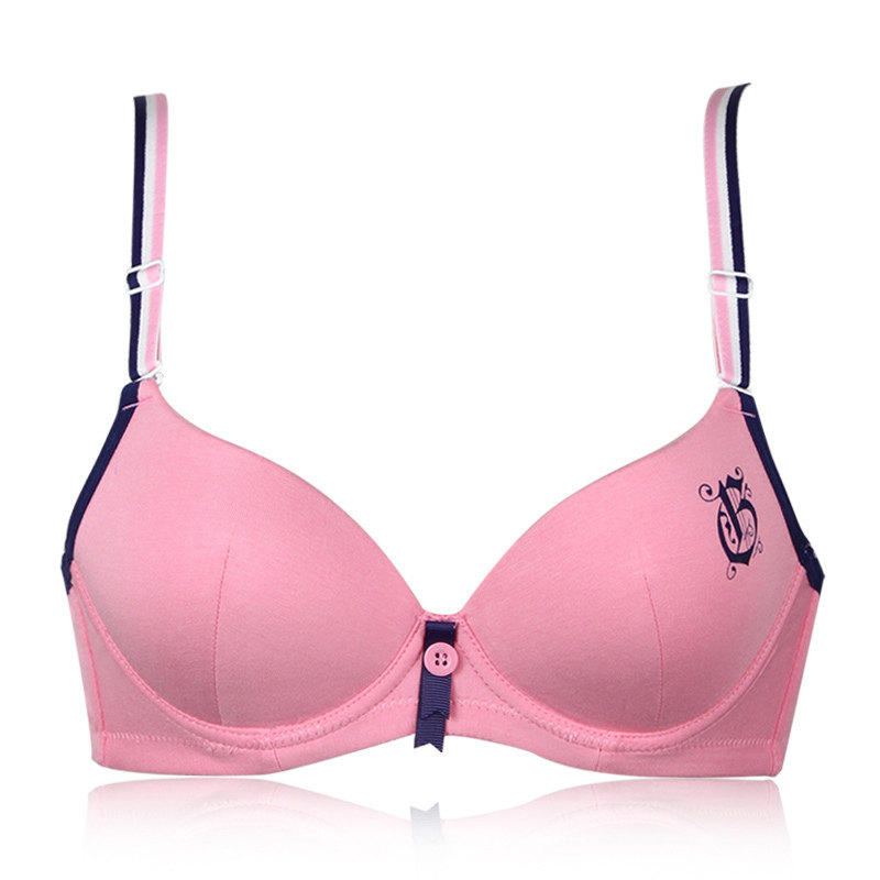 怡兰芬青春期少女文胸薄款学生内衣超薄纯棉里料调整型胸罩有钢圈