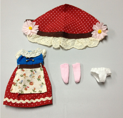 blythe小布娃娃/中布娃娃衣服 中布裙子套装 适合改娃 女生礼物