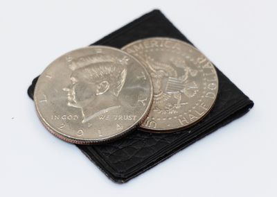 魔术道具 刘谦春晚磁性蝴蝶币 真币美金 硬币穿玻璃魔术道具