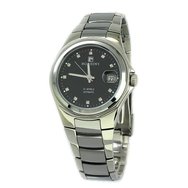 rossini罗西尼6353w04b 自动机械表 男表 钨钢中珠 正品 6353