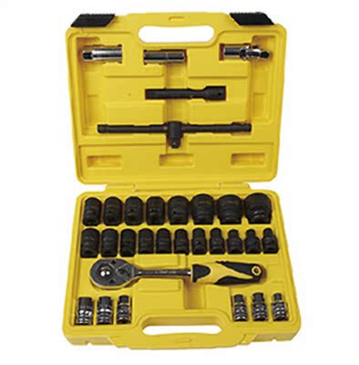 32件套筒扳手组套小风炮气动套筒头子组套精品工业级汽修组套工具