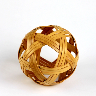 绣球 竹编 装饰球 竹编球 装饰 蹴鞠 紫竹 白竹 创意 饰品 摆件