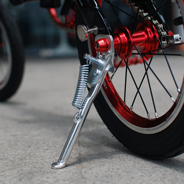 骑行者412折叠自行车专用 超轻铝合金脚撑 圆孔 大行风行412通用