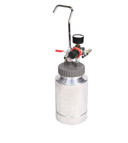 涂料桶 2l便携喷漆桶 点胶机料罐 2升压力油漆桶 喷漆罐2l 压力罐