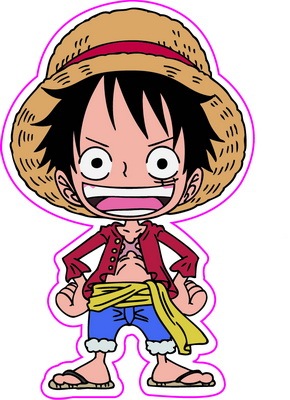 3m可做透明 海贼王路飞 大号儿童车贴纸客厅书房贴画墙贴粘纸1262