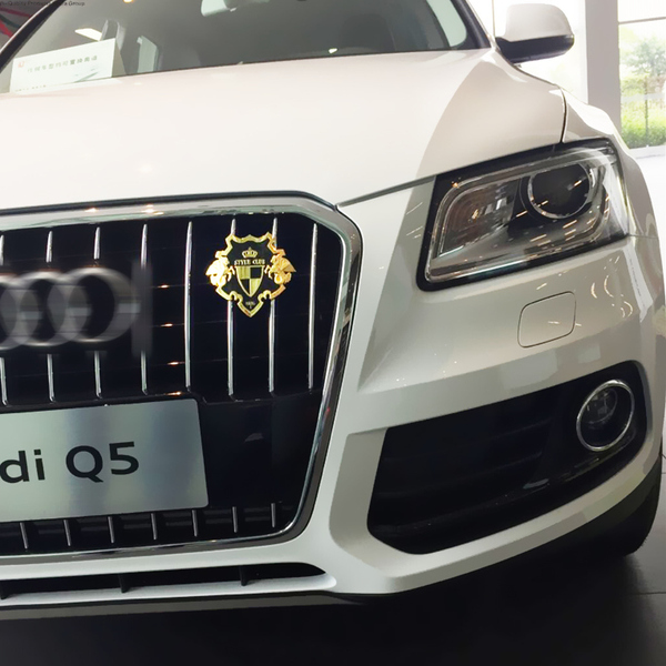 天马盾牌徽章公益纪念品 汽车中网改装车标 高档车饰车标装饰贴标