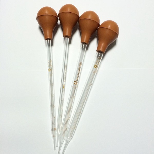 玻璃刻度吸管 带橡胶吸球 改良刻度吸管5ml