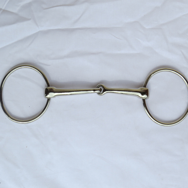 鑫鑫马具 马鞍子电镀口衔铁大圈马嚼子配件马术用品