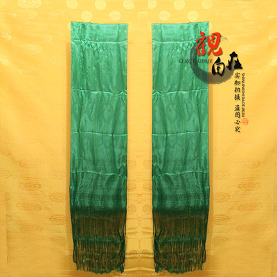 【厂家直销】质优价廉的西藏吉祥哈达/圣洁哈达2.8m*40cm(绿色)_价格_