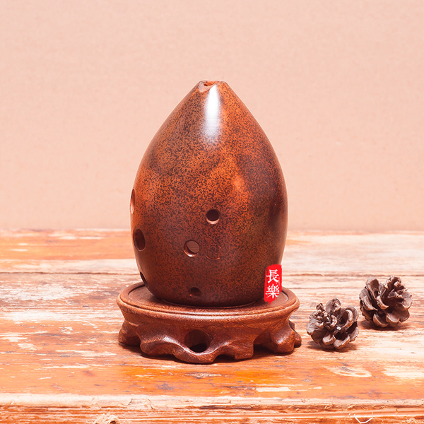 促销◎冯氏新品正品专业校音定调乐器演奏精品梨形红陶黑陶埙四调