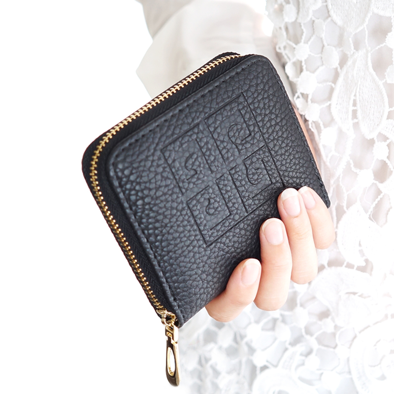 Ms. wallet 2015 new autumn litchi Korean female short section of small purse Men zipper bag Clutch bag pattern