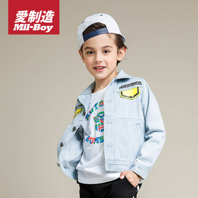 单排扣外套休闲男童常规新款B类儿童连帽实拍