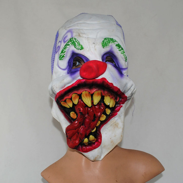 恐怖恶魔人头套吞食怪物僵尸行尸走肉鬼面具密室逃脱鬼屋道具cos