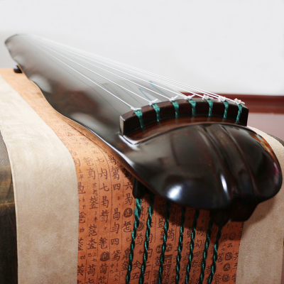 逸境乐器小蕉叶式 古琴纯生漆鹿角霜老杉木古琴赠桐木古琴桌凳