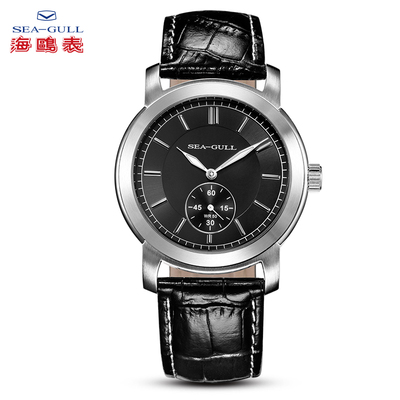 seagull男表 海鸥手表休闲商务表简约真皮男士石英表e307