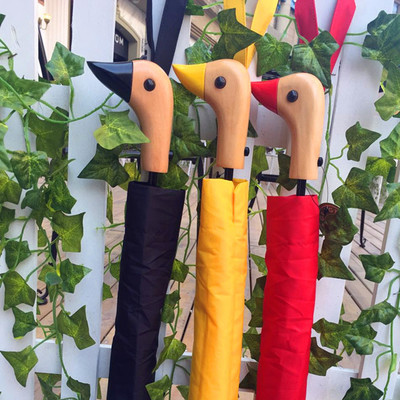 可爱giggling american apparel/aa鸭头手柄雨伞 鸭嘴伞 小清新伞