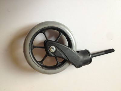 互邦轮椅配件 轮椅6寸前轮 前小轮 前軲辘 万向轮 6寸实心胎小轮