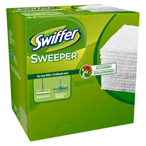 美国进口 swiffer sweeper拖把干巾静电除尘布吸尘 40 片