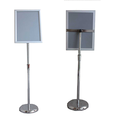 a4立牌a3银色a2立式升降广告展示架指示牌水牌l落地展示牌