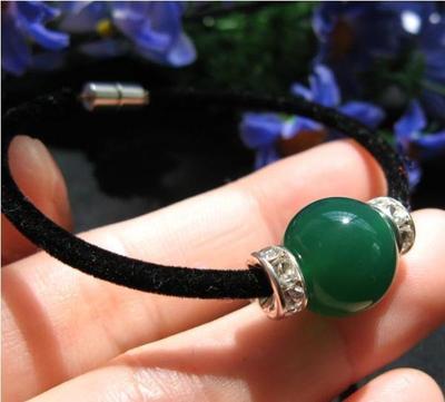 大师开光四叶幸运石水钻单珠手链旺家运 保平安祈福礼品