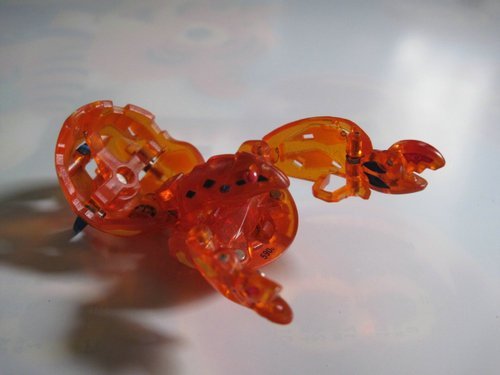 世嘉正版 爆丸小子 第三代 超进化 龙虾水晶透明款