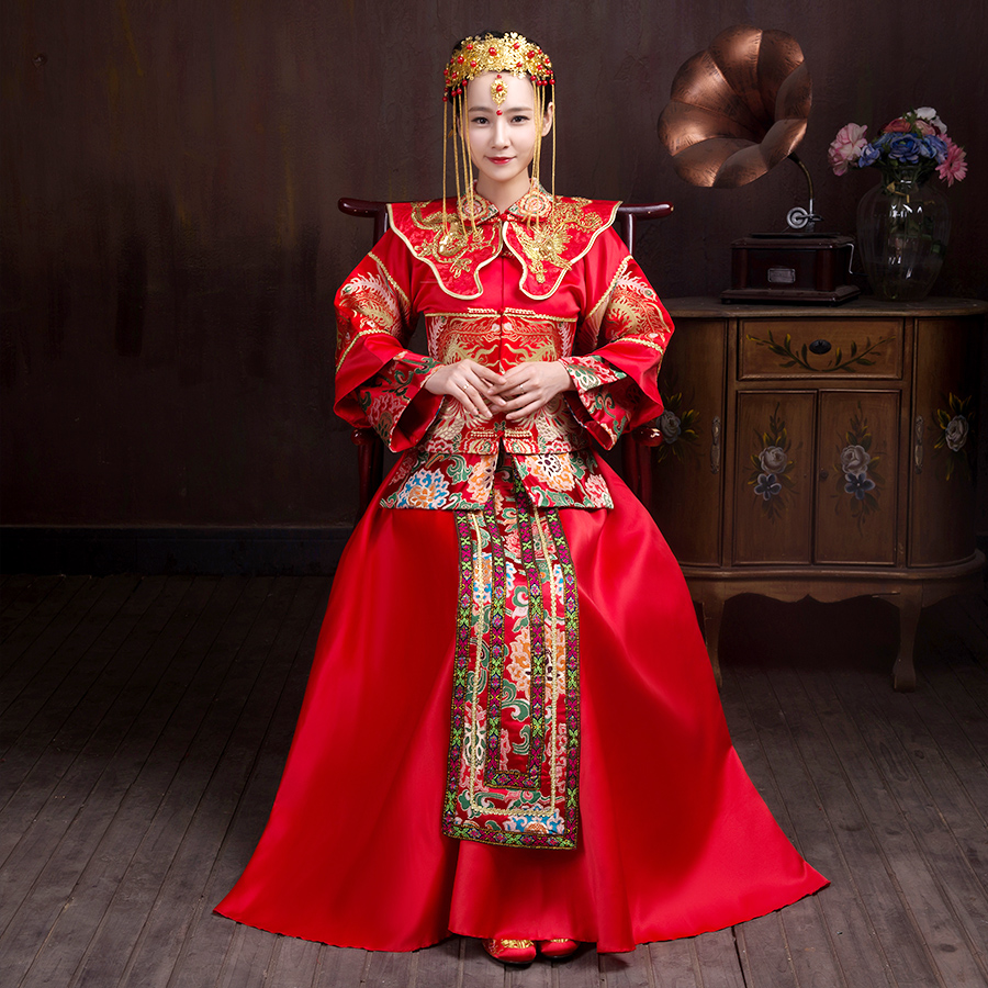 中式婚纱_中式婚纱服装(3)