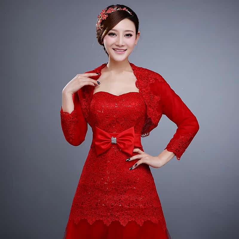 孕妇婚纱礼服红色(3)