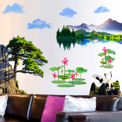 山水墙纸贴画客厅618大促,山水墙纸贴画客厅口碑如何
